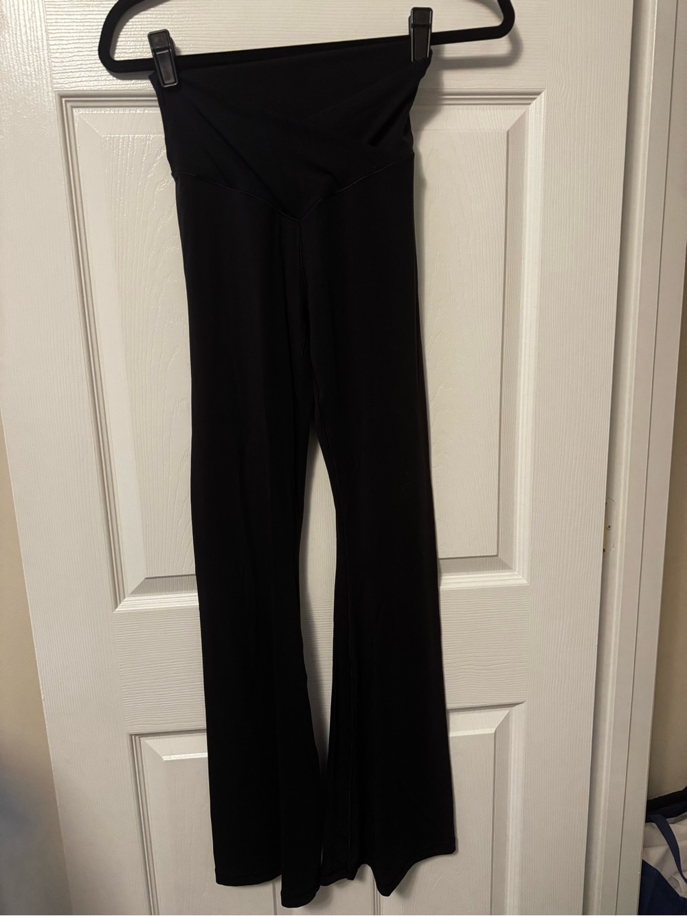 aerie Black Flared High-Waist Leggings